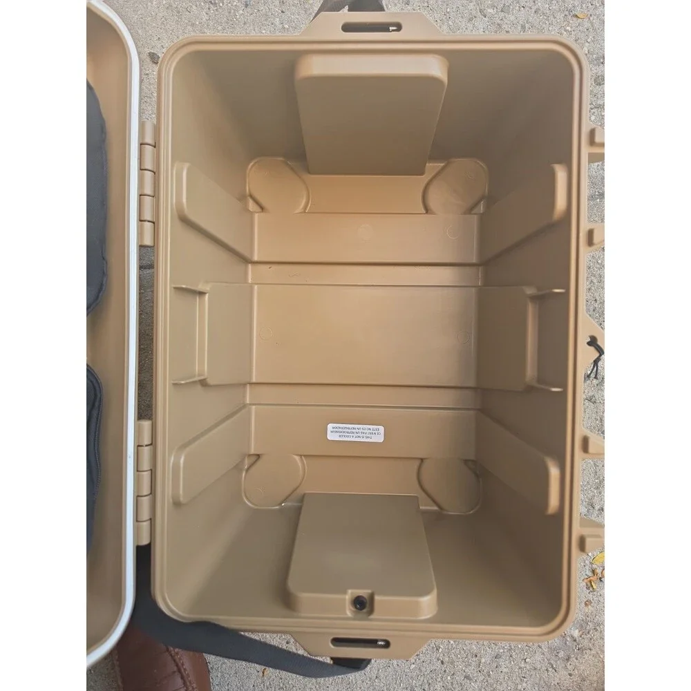 Coho Pack N Carry Storage Box with Strap, 20.2” L x 14.7” W x 11.1” H_Tan. NIB.